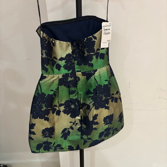 NWT | Katie May Valerie Dress in Emerald Garden Strapless Mini XS - Picture 4 of 8